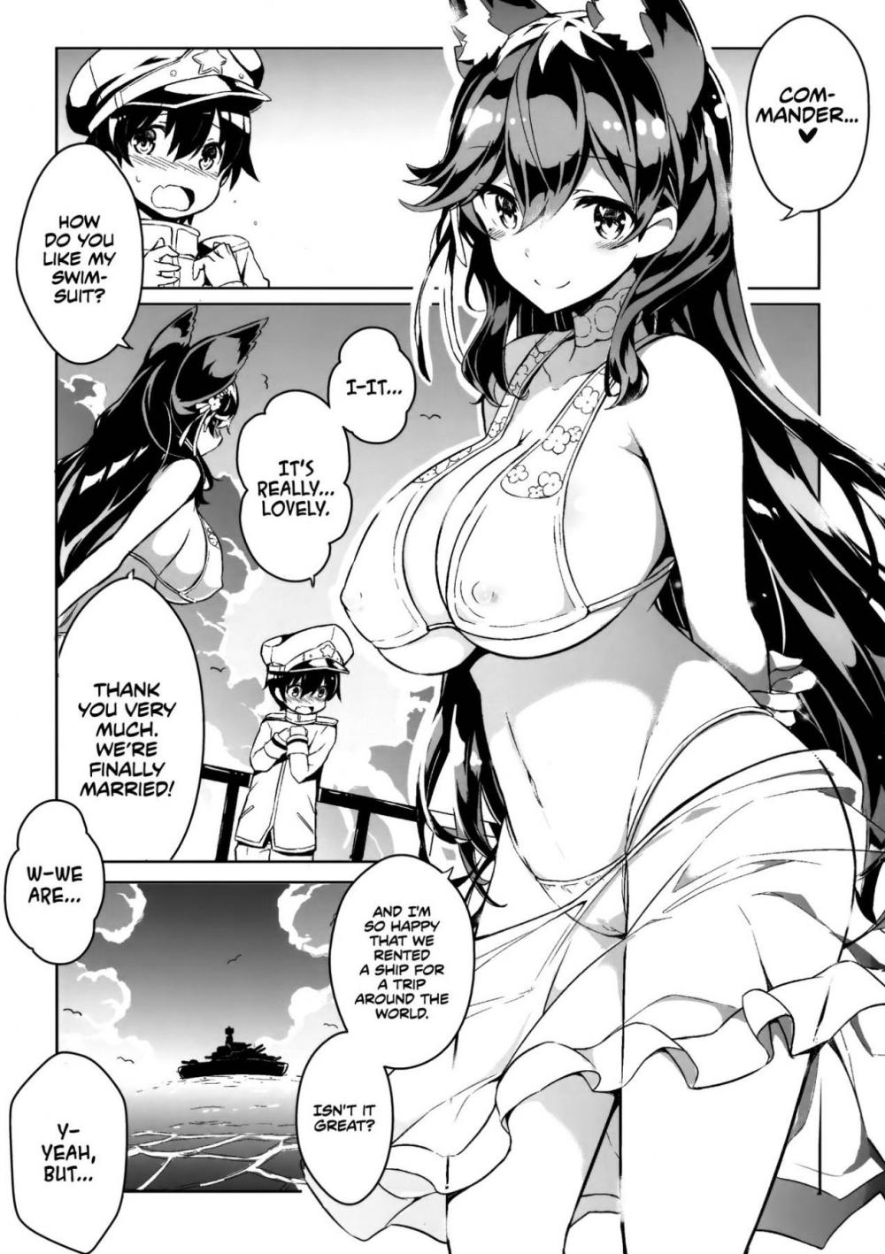 Hentai Manga Comic-Feasting on Atago's Big, Squishy Tits-Read-2